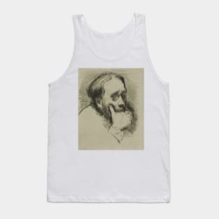 Portrait of Degas, His Hand Over his Mouth by Marcellin Gilbert Desboutin Tank Top